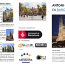 Folleto Gaudí - BCN. Un proyecto de Arquitectura, Arte urbano, Diseño, Diseño de la información, Diseño editorial, Educación y Paisajismo de Mercedes Janowska - 07.01.2015
