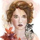 Mi Proyecto del curso: Retrato ilustrado en acuarela. Un proyecto de Ilustración tradicional de opomi - 01.04.2018