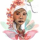 Niña Indígena Colombiana. Un progetto di Illustrazione tradizionale di Andrea Acevedo - 16.04.2018