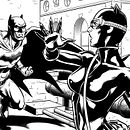 Catwoman vs. Batman. Animation, Fine Arts, Comic, Design, Character Design, Traditional illustration, and Digital Illustration project by David Cabeza Ruiz - 04.24.2018