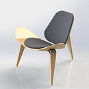 Modelado SolidWorks de shell chair. Furniture Design, Making, Industrial Design, and 3D Modeling project by Tamara Diaz - 04.27.2018