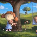Jugando a las escondidas. Un proyecto de Ilustración digital de Mariano Jofre - 28.04.2018