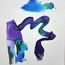 Descubriendo la mancha - experimentación. Ilustração tradicional projeto de Florencia Regalini - 02.05.2018