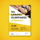 Cartel Gerontolimpiades. Un proyecto de Diseño de carteles y Diseño gráfico de Roser Prats - 10.09.2017