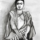Adelita, Tinta aguada sobre papel. Projekt z dziedziny Trad, c i jna ilustracja użytkownika Aldo Alfredo Yañez Lagunas - 09.05.2018