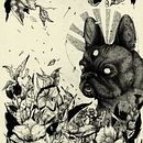 Black. Ilustração tradicional projeto de Diana Reyes - 14.05.2018