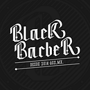 Black Barber. Un progetto di Br, ing, Br, identit, Calligrafia, Design, Design di loghi, Graphic design e Lettering di Alex Quezada - 14.05.2018
