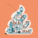 El Pais Semanal - Digestive Machine.. Traditional illustration & Infographics project by Mᴧuco Sosᴧ - 05.16.2018