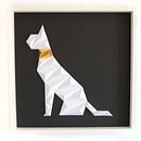 Gato. Arte 3D en cartón.. Un proyecto de 3D, Arte urbano, Artesanía, Bellas Artes, Diseño, Diseño de interiores, Diseño gráfico, Modelado 3D y Papercraft de Antonio Tapias - 19.04.2018