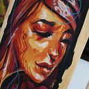  Ilustración con pintura y técnica mixta. Ilustração tradicional projeto de Daniel León - 17.06.2018