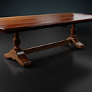 Mesa Victoriana para Unreal Engine 4 (UE4). Un progetto di 3D, Architettura, Design e creazione di mobili, Design industriale, Modellazione 3D e Progettazione di giochi di Luis Echenique - 25.05.2018