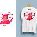 Camiseta - Mr. Moustache. Un proyecto de Ilustración digital de Emilio Serafín Jiménez Sánchez - 26.05.2018