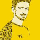 Autorretrato. Ilustração vetorial projeto de Micael Lopes - 27.05.2018