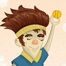 Tenis. Character Design, Traditional illustration, and Digital Illustration project by Mark Bertran - 06.04.2018