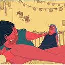 Cotidiana. Fine Arts, Creativit, Drawing, Character Design, Traditional illustration, and Digital Illustration project by Alicia Fernández Sánchez - 06.06.2018