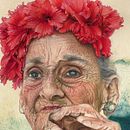 Retrato Hiperrealista Técnica Mixta. Un proyecto de Bellas Artes, Dibujo, Ilustración tradicional, Pintura y Pintura a la acuarela de Elizabeth M. - 07.06.2018