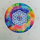 Geometría - una recopilación de obras de diferentes estilos geométricos desde la geometría clásica islámica, geometría sagrada pasando por escritura geométrica tibetana.. Un projet de Illustration traditionnelle de oniric_omnia - 07.06.2018