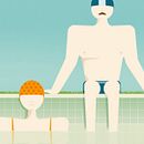 Piscina 2018. Graphic Design, and Traditional illustration project by Pedro Alón - 06.12.2018