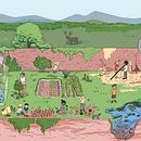 Pósters Didácticos. Ilustração digital, Educação e Ilustração tradicional projeto de alexis aldeguer - 15.06.2018
