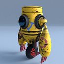 Robot.001. Un progetto di Modellazione 3D di ANGEL AGUDO GUERRERO - 01.01.2018