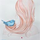 Blue-up. Een project van Traditionele illustratie van Elena - 21.06.2018