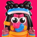 Los Monos Vol. 4. Direção de arte, Design de personagens, Ilustração digital, e Modelagem 3D projeto de ChedArt - 27.06.2018