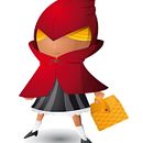 Caperucita Roja Ein Projekt aus dem Bereich Design von Figuren, Digitale Illustration und Vektorillustration von Alejandro Cabrera - 02.07.2018