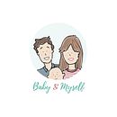 baby&myself. Digital Illustration project by Almudena Buj - 07.04.2018