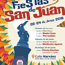 Cartel de Fiestas del Distrito Retiro. 2018. Design de cartaz projeto de Luis Sanz Cantero - 20.06.2018