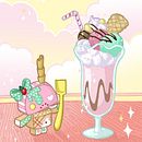 Cream-0 in the beach. Traditional illustration, and Digital Illustration project by Marta Alvarez Campillo - 07.09.2018