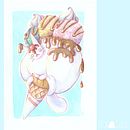 Fat Cat Cream. Drawing, and Traditional illustration project by Marta Alvarez Campillo - 07.09.2018