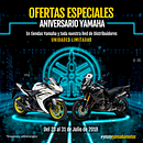 Aniversario Yamaha Chile 2018. Design, Web Design, Traditional illustration, and Social Media project by David Pérez Baeza - 07.02.2018