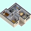 Vivienda 3d. 3D, e Arquitetura projeto de Serafín Costas Alonso - 07.08.2018