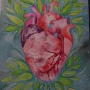 Corazón Floreciendo. Ein Projekt aus dem Bereich H, werk, Bildende Künste, Concept Art, Kreativität, Zeichnung, Artistische Zeichnung, Design, Grafikdesign, Traditionelle Illustration, Lettering, Kartonmodellbau und Malerei von Patt EscoR - 09.08.2018