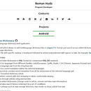 Portfolio con proyectos principales. Een project van Programmeren van Roman Hudz - 11.08.2018