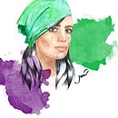 Mi Proyecto del curso: Retrato ilustrado en acuarela. Un proyecto de Bellas Artes, Ilustración tradicional, Ilustración digital y Pintura a la acuarela de Juana LUJÁN - 11.08.2018