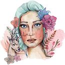 Mi Proyecto del curso: Retrato ilustrado en acuarela. Un progetto di Illustrazione tradizionale di Mariana GP - 13.08.2018