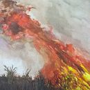 Luchando contra el fuego.  Óleo sobre lienzo.. Un progetto di Belle arti e Pittura di Amador Sevilla García - 15.08.2017