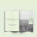 Revista Minimalista. Editorial Design, and Graphic Design project by Maria Gutiérrez Arrillaga - 08.18.2018