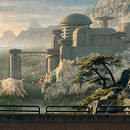 Firuvell, the city in the valley - Matte painting. 3D, Concept Art, and Traditional illustration project by Jose Miguel Gordaliza - 08.19.2018
