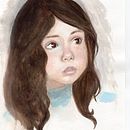 Mi proyecto del curso: retrato de Julieta. Artes plásticas, e Pintura em aquarela projeto de Isabel Sánchez Herrero - 31.08.2018