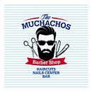 Logo The Muchachos Barber Shop. Br, ing e Identidade, Criatividade, Design de logotipo, e Design gráfico projeto de Cesar David Nin - 23.08.2018
