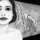 Mi Proyecto del curso: Introducción a la ilustración con tinta china. Un projet de Dessin de portrait et Illustration traditionnelle de Emily Kaiyeslica Marquez Sanchez - 30.08.2018