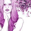 Radiant Orchid. Un proyecto de Dibujo, Dibujo a lápiz, Dibujo artístico, Diseño de moda, Ilustración tradicional, Ilustración digital e Ilustración vectorial de Carla Schirillo - 04.09.2018