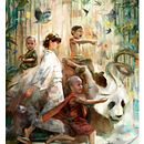 Taking a walk (ilustración). Ilustração tradicional e Ilustração digital projeto de Alberto Costa Gómez - 05.09.2018