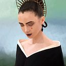 Gala MET 2018. Un proyecto de Dibujo realista, Diseño de carteles, Diseño gráfico e Ilustración tradicional de Ángela Gutiérrez García - 05.09.2018