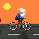 Ciclista rasta.. 2D Animation project by Andrés Gutiérrez - 11.16.2018