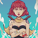 CHERRY BOMB . Ilustração digital e Ilustração vetorial projeto de Elizabeth García - 20.09.2018