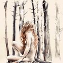 into the wolf . % Judit Dluna tarafından hazırlanan Sanatsal Çizim, Dijital İllüstras, Ve on projesi - 09.27.2018
