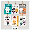 Tarjetas para Halloween. Un projet de Illustration numérique de Beatriz Camargo - 02.10.2018
